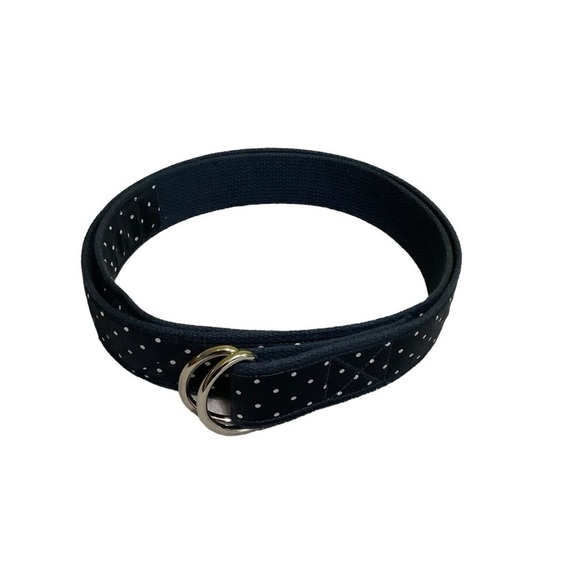 Other - Men’s Navy Blue White Polka Dot Belt Size 40-42